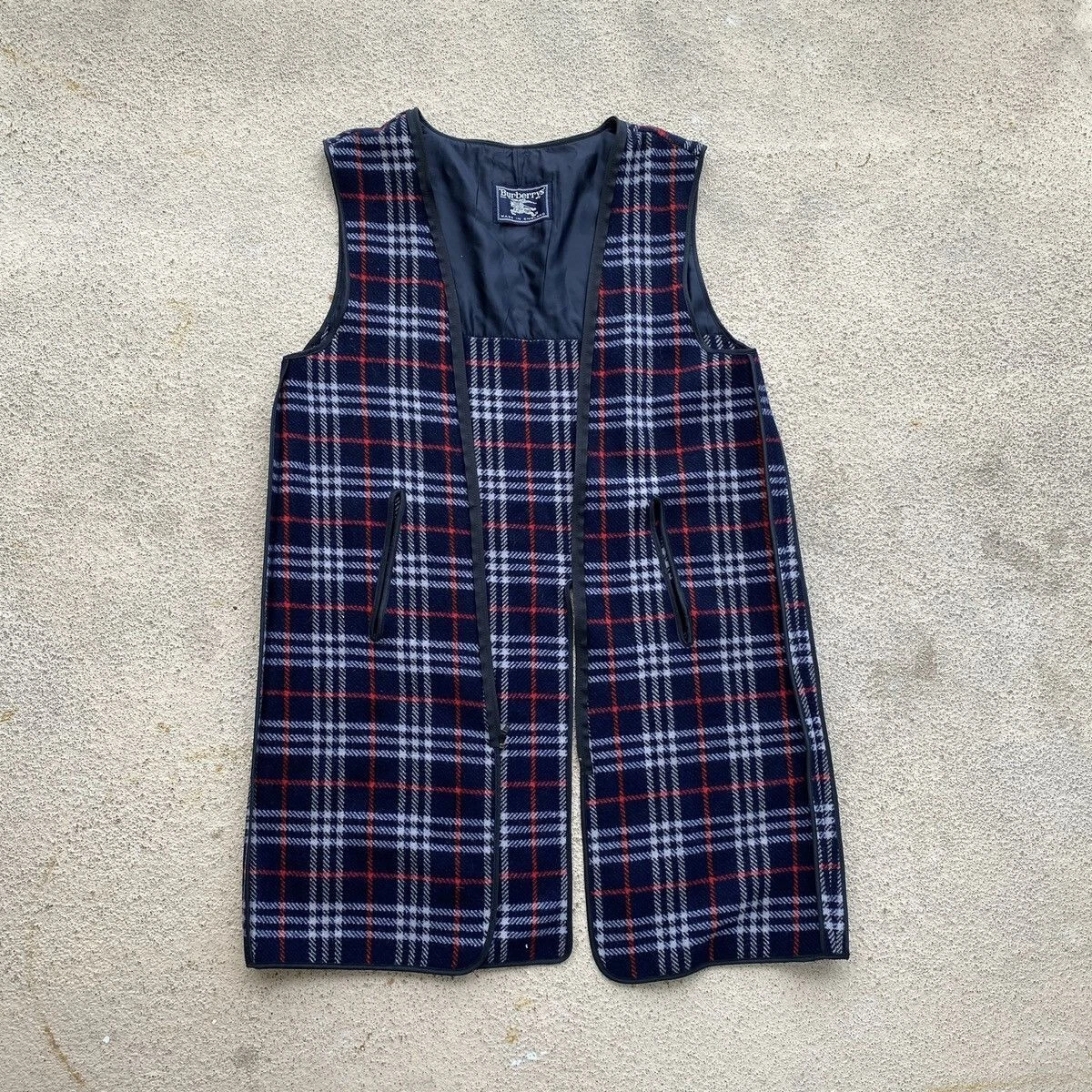 Trench interno vintage Burberrys Check Nova fodera Prorsmur designer