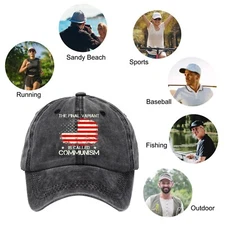 Men Baseball Cap American Flag Hat Men Cap with Text Embroidered Hat Cap Eagal