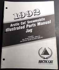 1992 ARCTIC CAT JAG SNOWMOBILE PARTS MANUAL P/N 2254-750 125