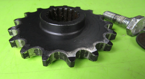 2009 BMW F 650 Motorcycle 17 tooth Front Drive Sprocket w/ Bolt & Washers - Picture 3 of 3