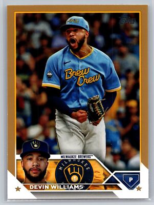 2023 Topps Update #US91 Devin Williams Gold #/2023