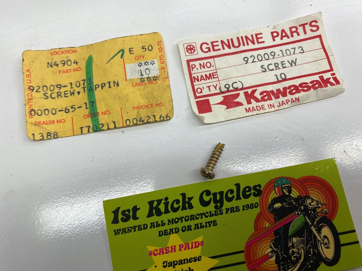 NOS Kawasaki 1979-1982 KZ1300 Standard Ignition Tapping Screw