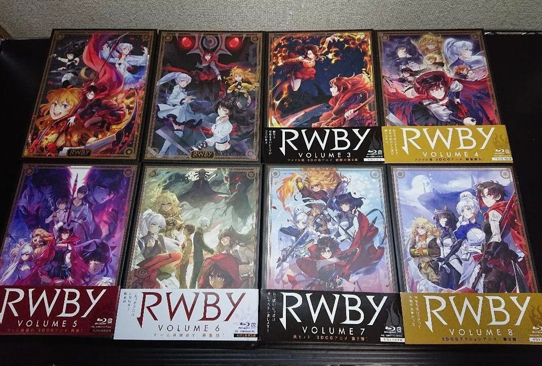 RWBY Blu-ray vol.1-8 Set First Limited Edition (with Bonus Booklet