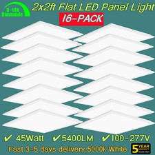 2-20Pack 2x2 Ft LED Flat Panel Light Drop Ceiling Flat Recessed Troffer Fixture