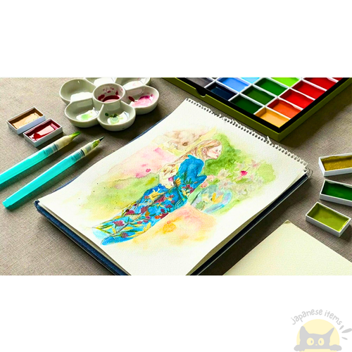 Kuretake Gansai Tambi 100 Color Watercolor Set Limited Edition Japan MC20/100WD3 - Picture 9 of 12