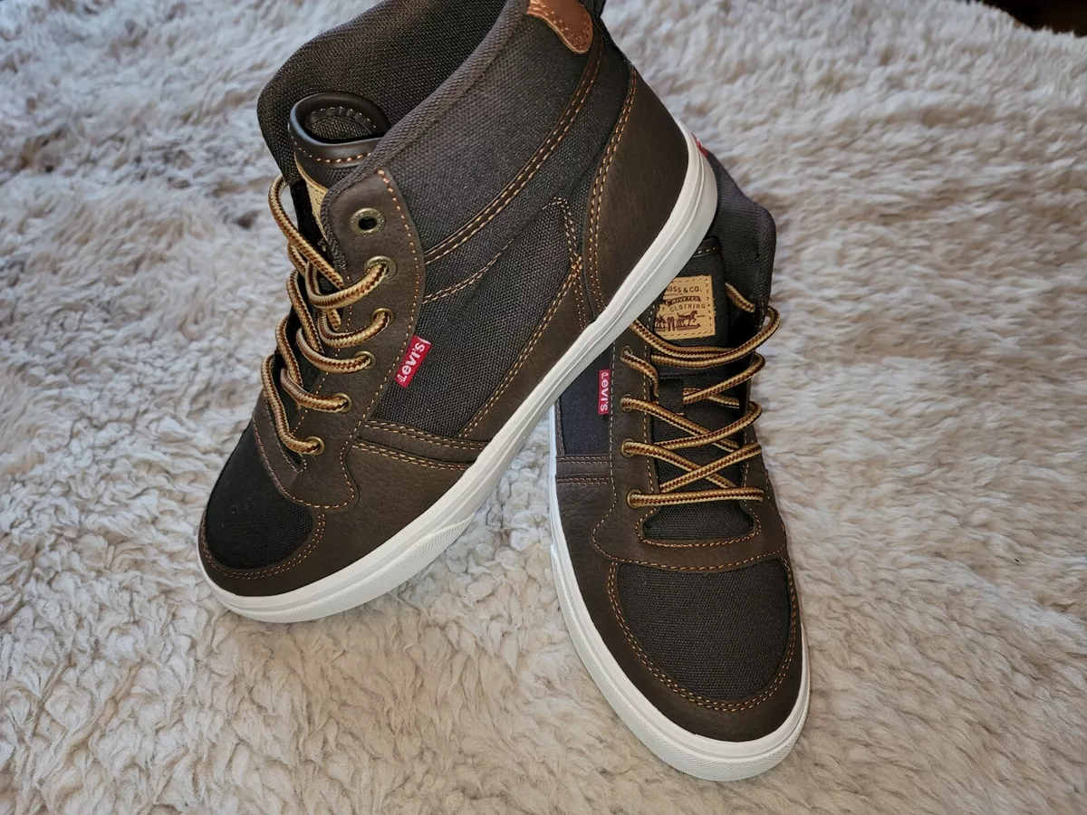 Levis boys Shoes 5.5 Tan and Brown New without box eBay