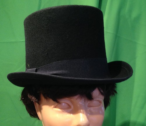 Cappello Tuba Nera Feltro di Lana Cerimonia carnevale Made in Italy varie  taglie | eBay