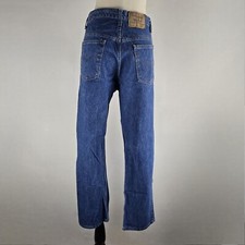 Vintage 70's Levi's Jeans Men's 38 x 32 509-0214 Straight Leg Denim Orange Tab