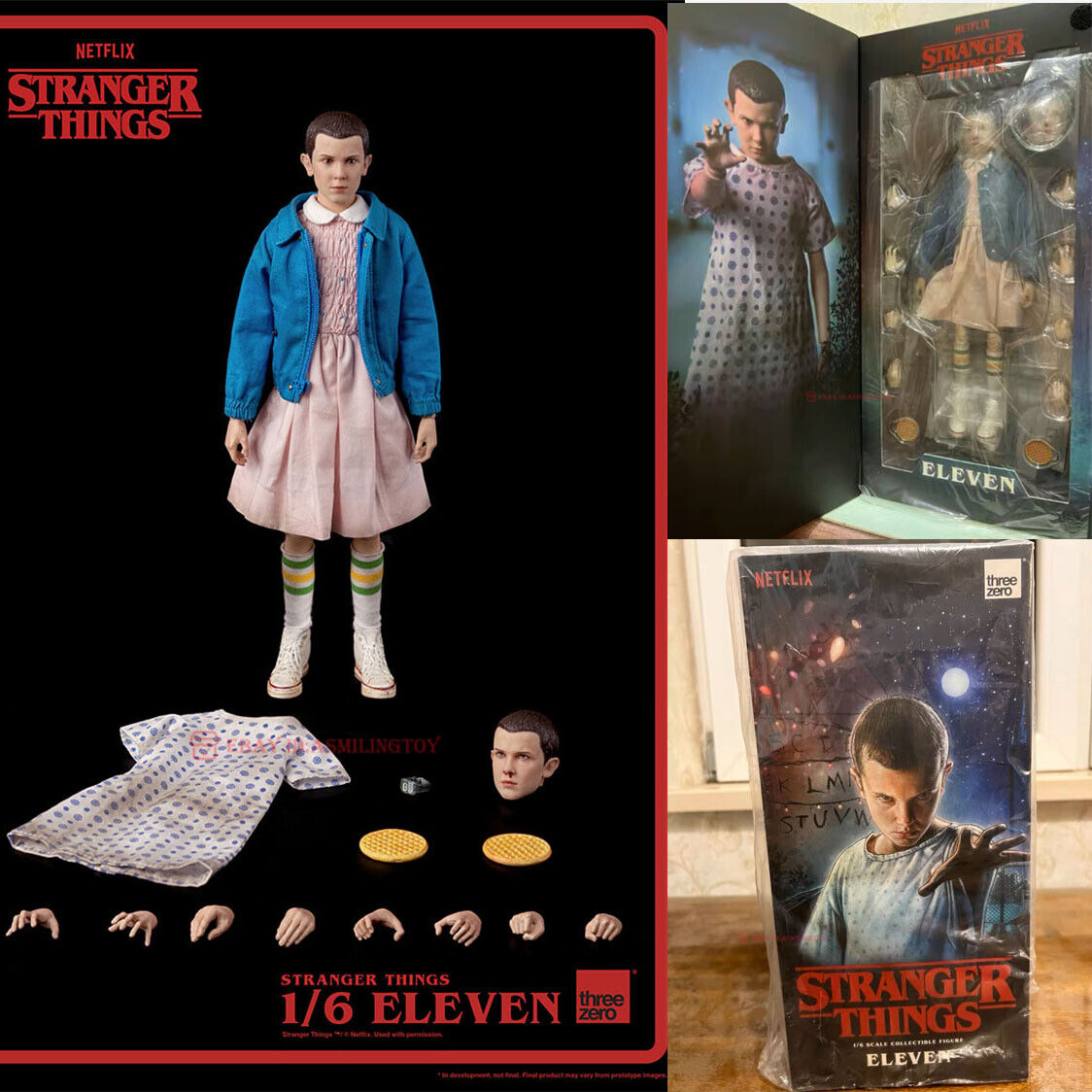 Threezero Eleven Stranger Things 1/6 Scale Collectible Threezero Eleven Stranger Things 1/6 Scale Collectible