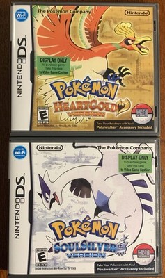 Pokemon Soulsilver + Heartgold Nintendo DS  Replacement *2 Cases Only **NO GAMES
