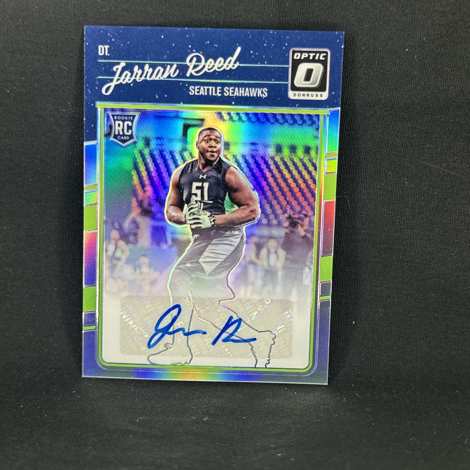 Jarran Reed Panini Donruss Optic #120 Autograph-Holo