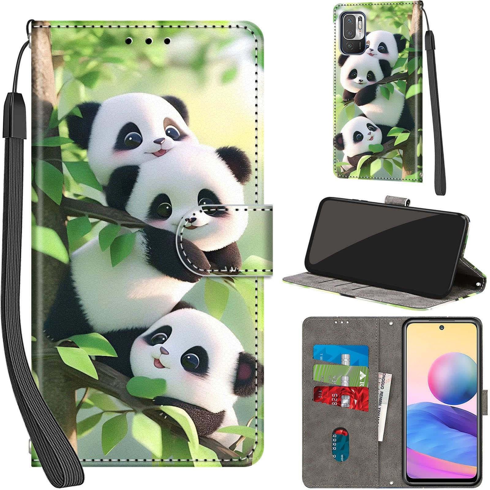 Coque Xiaomi Redmi Note 10 5G housse en cuir PU noir antichoc avec porte-carte