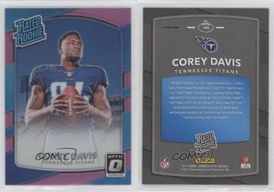 2017 Donruss Optic Rated Rookie Pink Prizm Corey Davis #166 Rookie RC
