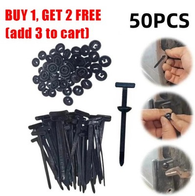 50pcs Nylon Universal Cable Tie Buckle Heavy Duty Self-Locking Free Ship