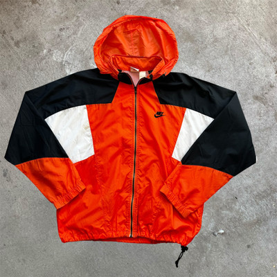 ジャケット・アウター NIKE silver tag Vintage Nike Puffer Jacket Men's Sz Large Silver Duck Down