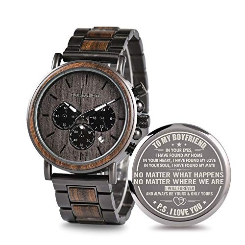 Сувениры Engraved Wooden Watch for Boyfriend