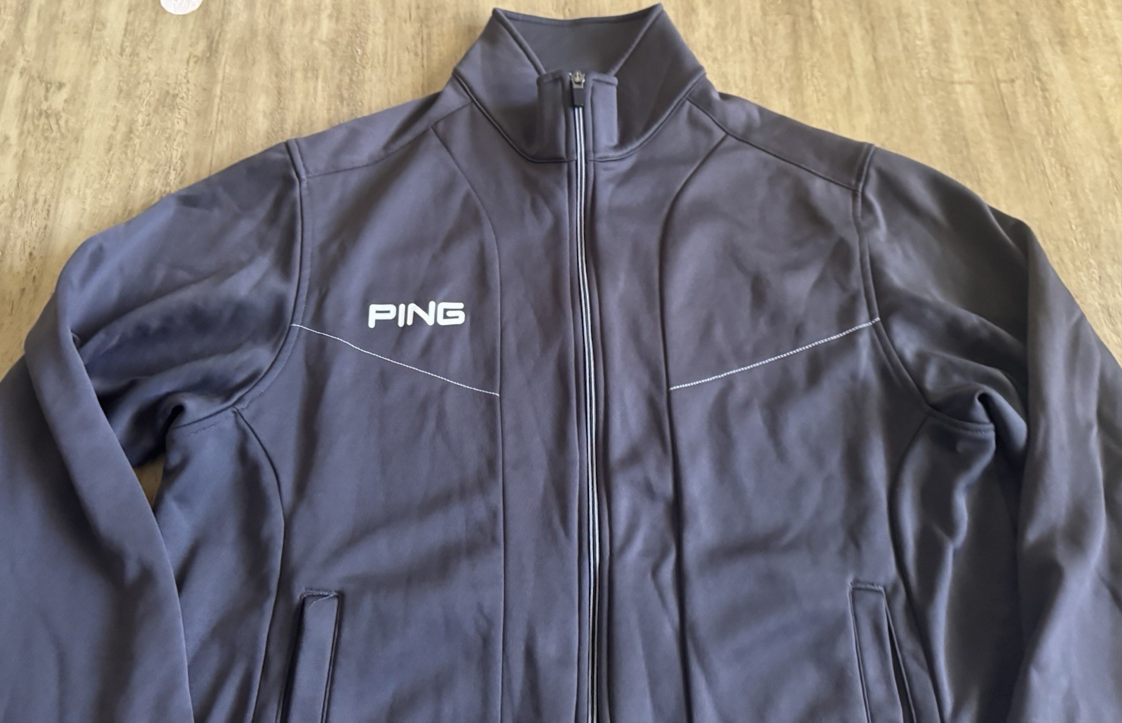 Ping Performance Golfsmith Full Zip Jacket Men's Large Golf Pockets Gray