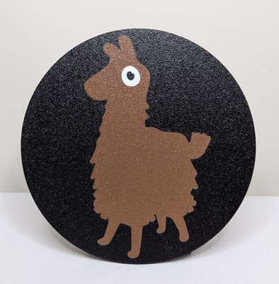Loot Llama BROWN/BLACK Wall Sign Display Epic Game Battle Royale 3d Print