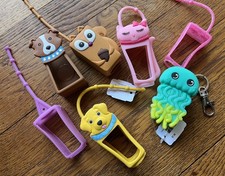 7 Old style  Bath Body Works Pocket *Bac Holder Hand Sanitizer Cat Dogs squirrel
