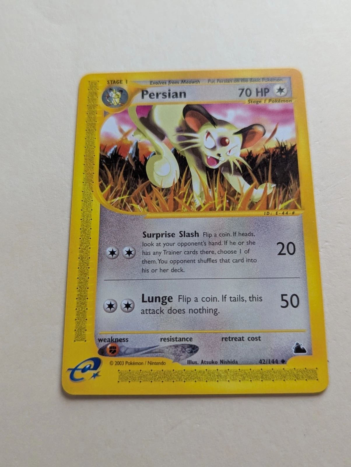 2003 Pokemon Persian Skyridge 42/144 Uncommon NM