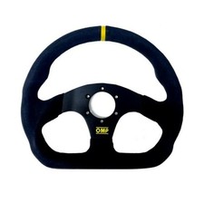 OMP Sportlenkrad OD/1990/NN 35x27mm 330mm 290mm Aluminium Leder