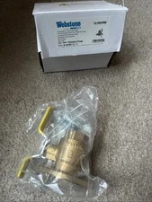 Webstone Brass 3 Way Ball Valve 1-1/4 Flanged Full Port 600 PSI Water Gas Oil