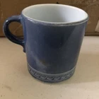 Vintage Pyrex Brittany Blue Mug 489 Hearth Group 10oz Milk Glass Cup As Is