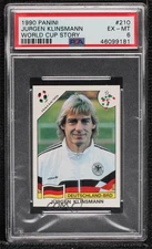 1994 Panini World Cup Story Album Stickers Sonric's Back Jurgen Klinsmann PSA 6