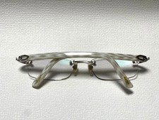 Cartier Rimless Eyeglasses Silver Marble Pattern 135 France from Japan Used