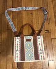 WAN & KELO Geometric Aztec Satchel Top Handle...