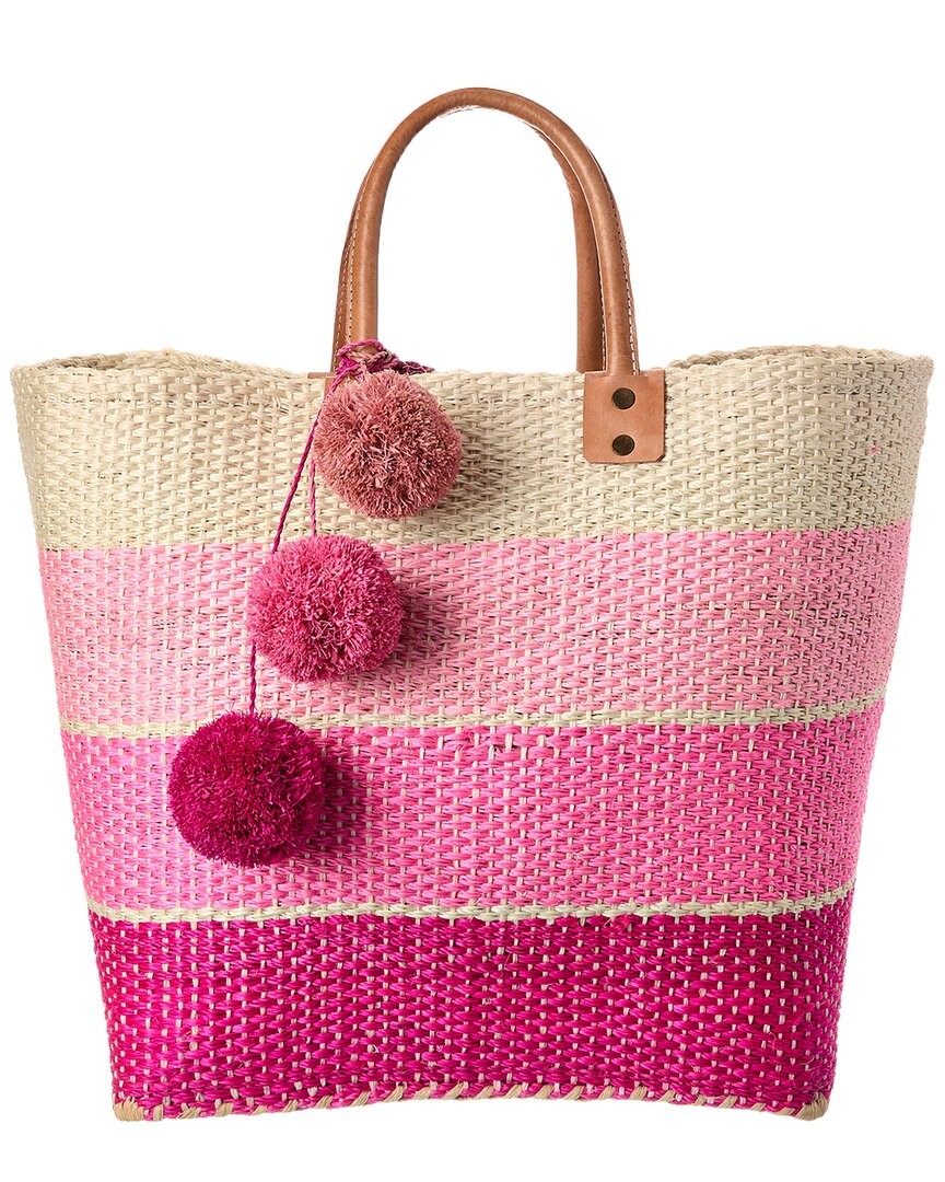 Mar Y Sol Samana Sisal Tote Women's Pink
