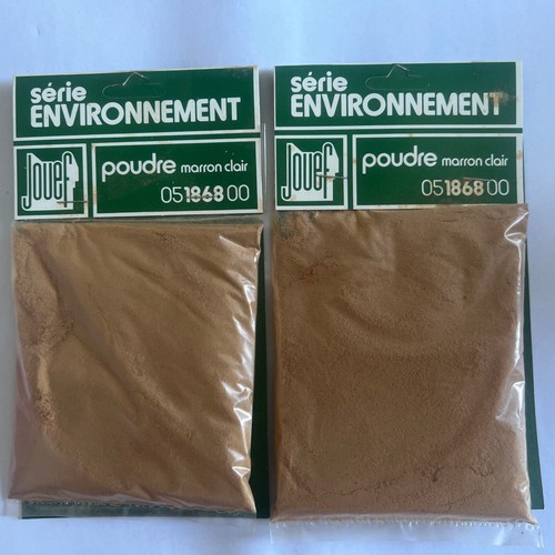 P 92 - 2 Sachets JOUEF série ENVIRONNEMENT poudre marron clair 05 1868 00 | Condition: Occasion
