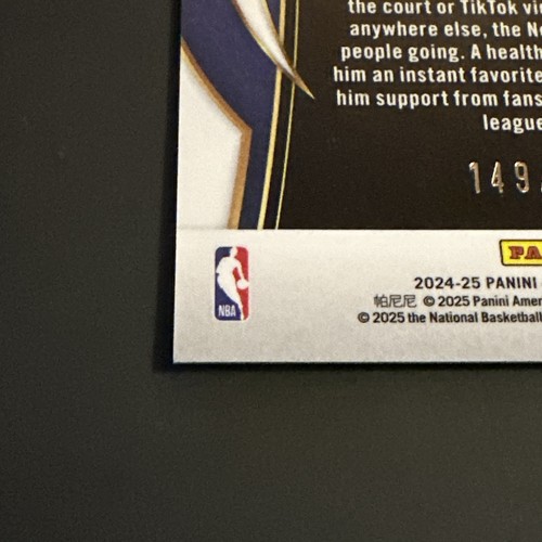 2024-25 Panini Select Jared McCain #82 Orange Cracked Ice /275 Concourse 76ers - Picture 5 of 10