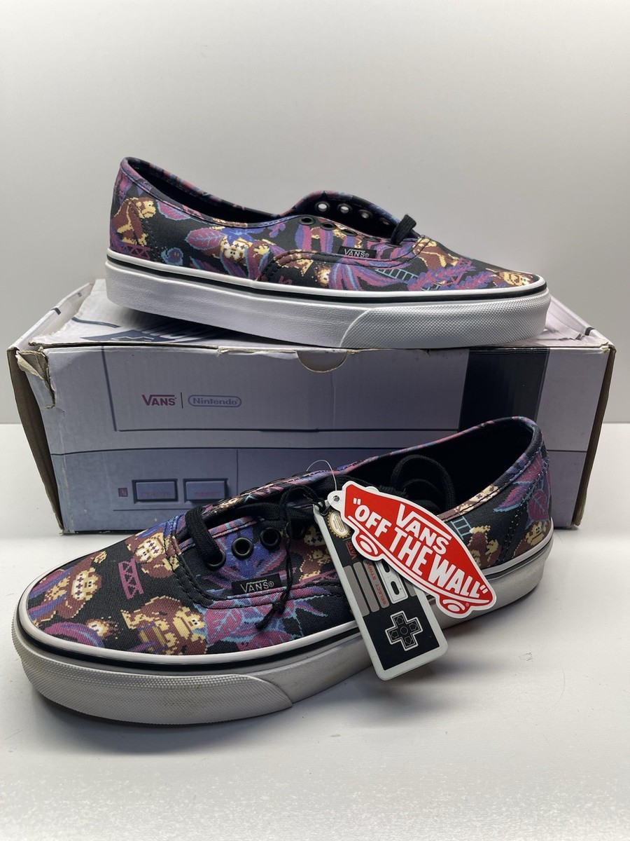 Vans Nintendo Donkey Kong Low Top Unisex Shoes Sz M W RARE (NEW)