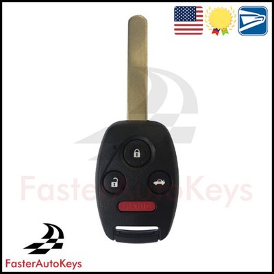 [Cut to Your Car] Complete 4 Button Remote Key for Honda Accord 2003-2007