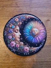 BLUMENMOND + SONNE GUMMI PENDELMATTE Scrying Wahrsagerei Glückslese Orakel