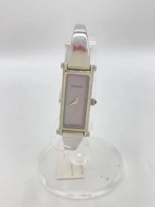 Montre Femme GUCCI Analogique Acier Inoxydable Rose Argent 1500L Occasion