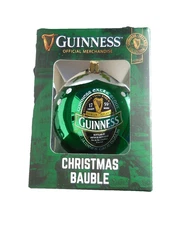 Guinness Christmas Bauble, glass finish