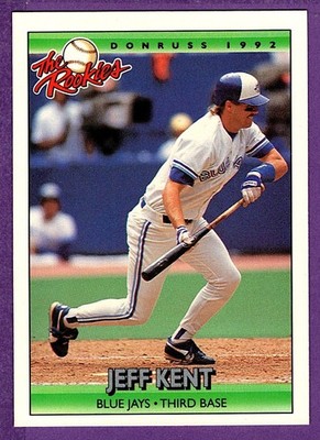 Jeff Kent Toronto Blue Jays 1992 Donruss The Rookies Rookie Card (RC) #61 HOF