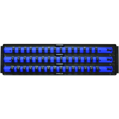 Steckschlüssel Boss 3 Schienen Organizer 1/4''-3/8''- 1/2'' Bohrer hält 45 Steckschlüssel Ernst E8451