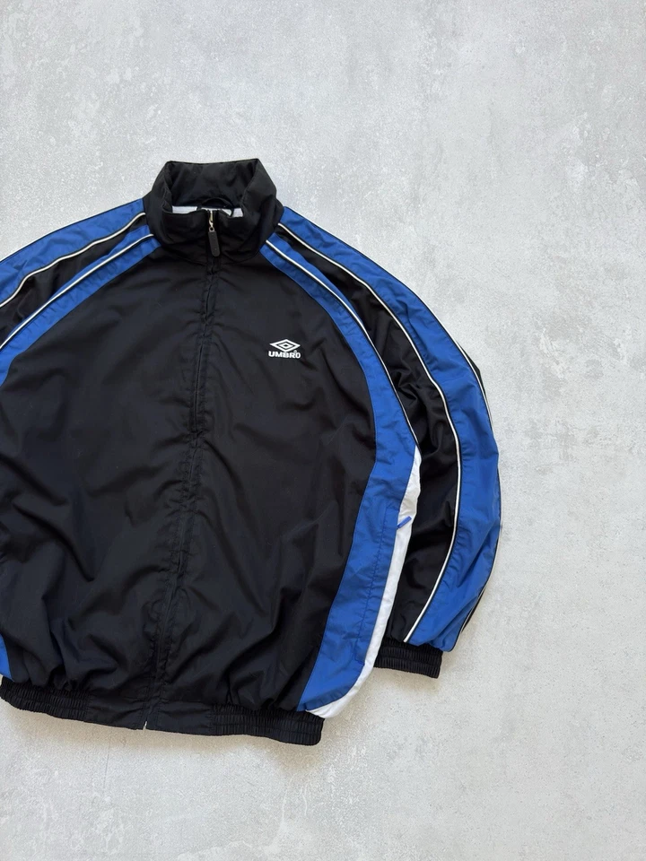 Vintage Umbro 00s Nylon Boxy Track Jacket Balenciaga Style - Image 3 of 4