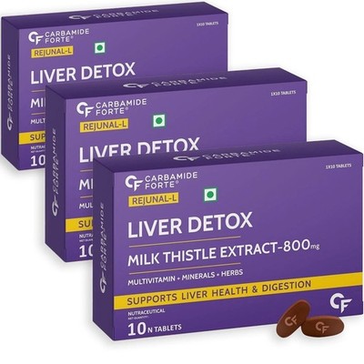 Liver Support Supplement with Milk Thistle Extract 800mg 30 Veg Tablets