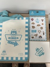 Jellycat diner Tote Bag, Napkin And Stickers