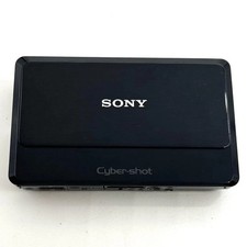 Black SONY Cybershot DSC-TX7 Digital Camera 10.2MP 4x Optical Zoom Test Good