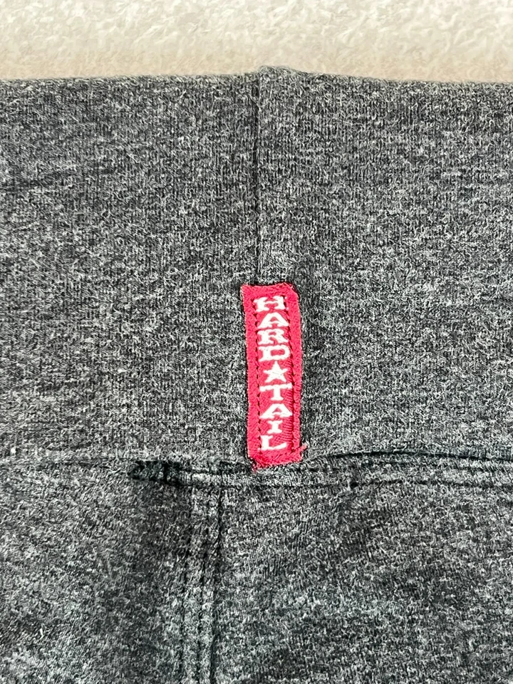 Hard Tail Forever Roll Down Yoga Leggings Women’s M Gray Made In USA Stretch - Image 3 of 4