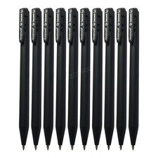 BLACK Gel Pens 0.7mm Fine Waterproof Ink Smooth Writing School Office Home Pack