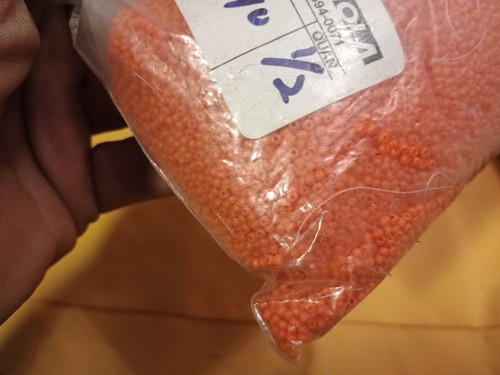 Vintage Glass Czech Japan Seed Beads shades of Orange Pink Hanks 10/0-12/0 Lot - Picture 18 of 21