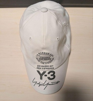 Y3 Yohji Yamamoto Cap White Men Hat JPN Original Collaboration Yohji Yamamoto