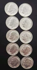 [Lot Of 10] 1955 S Roosevelt Silver Dime  90% Silver 10c