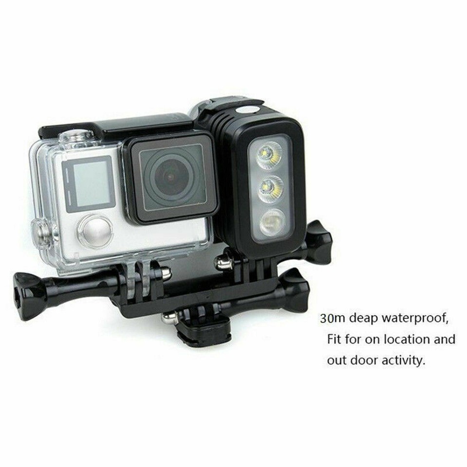 30M Waterproof Diving LED Light Flash Lamp For GoPro Hero 10/8/9/7/6 ...